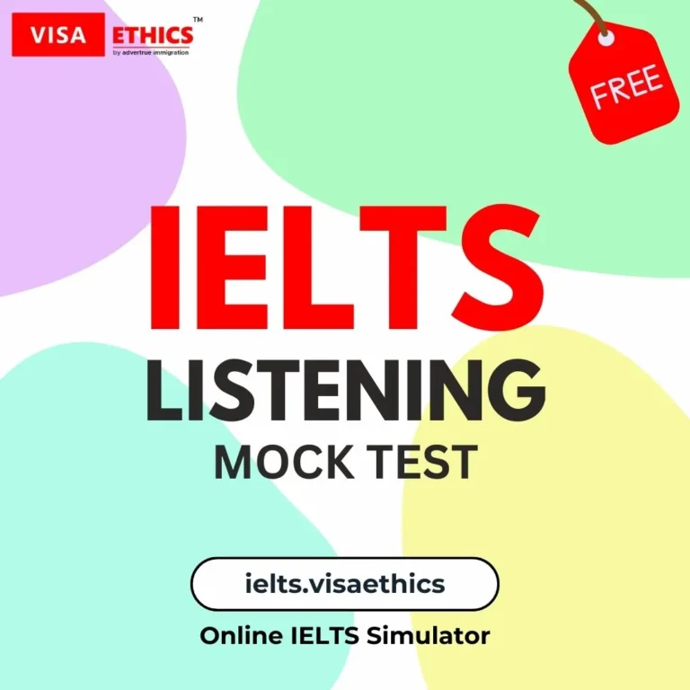 IELTS Listening Practice - Listening Mock Test - Free IELTS Online Training by ielts.visaethics.com - Visa Ethics IELTS Simulator